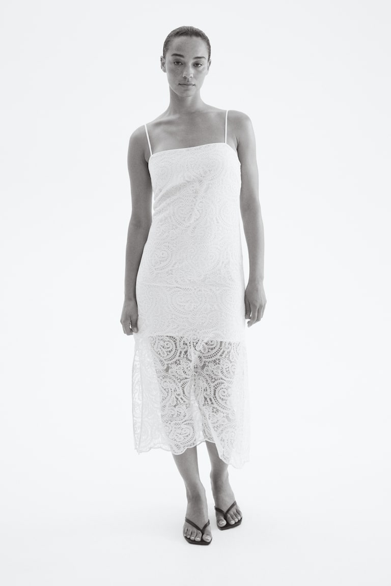 Strap lace dress