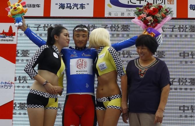Liu Yilin of China's Hengxiang Intercontinental wins the Blue Jersey