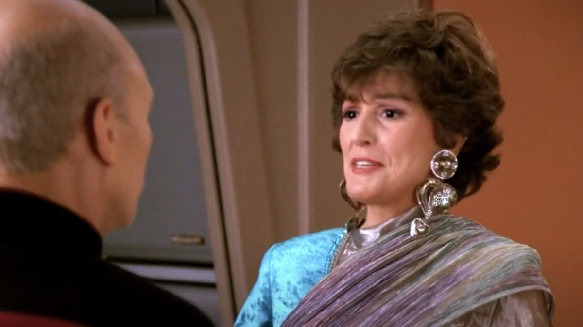 majel barrett in star trek: the next generation