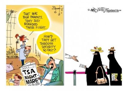 TSA express security lane