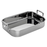 Le Creuset 3-Ply Stainless Steel Rectangular Roaster: £215