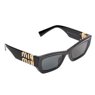 Iconic Plaque Rectangular Sunglasses