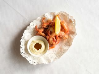 Torbay prawns with aioli