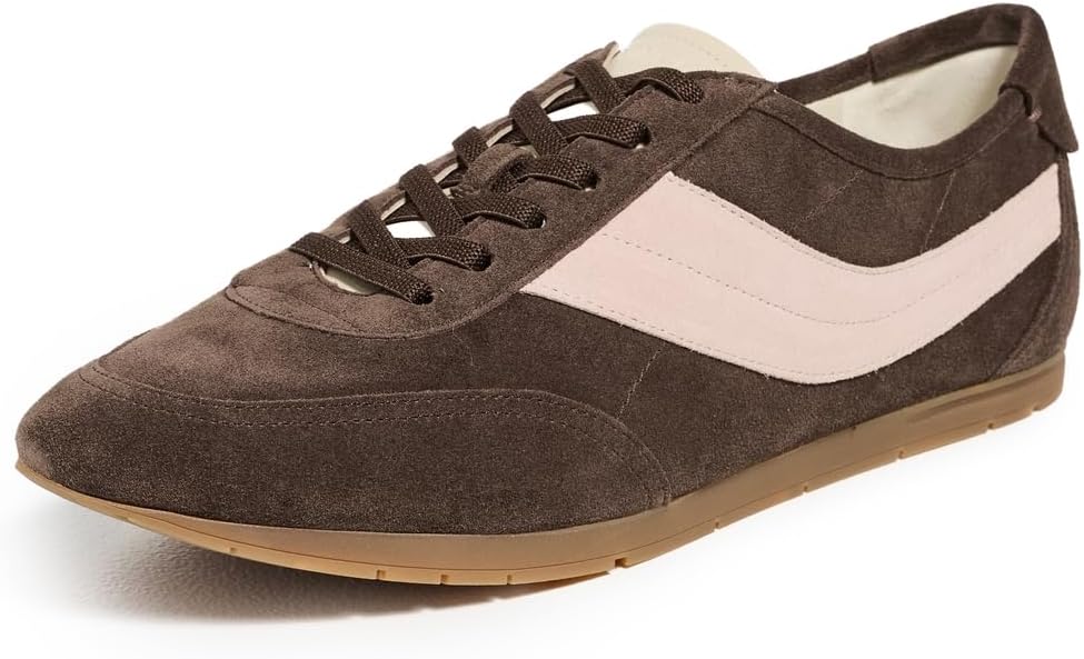 Vince, Vince Women's La Runner Sneakers, Dark Mocha/rosewater, 8 Medium Us