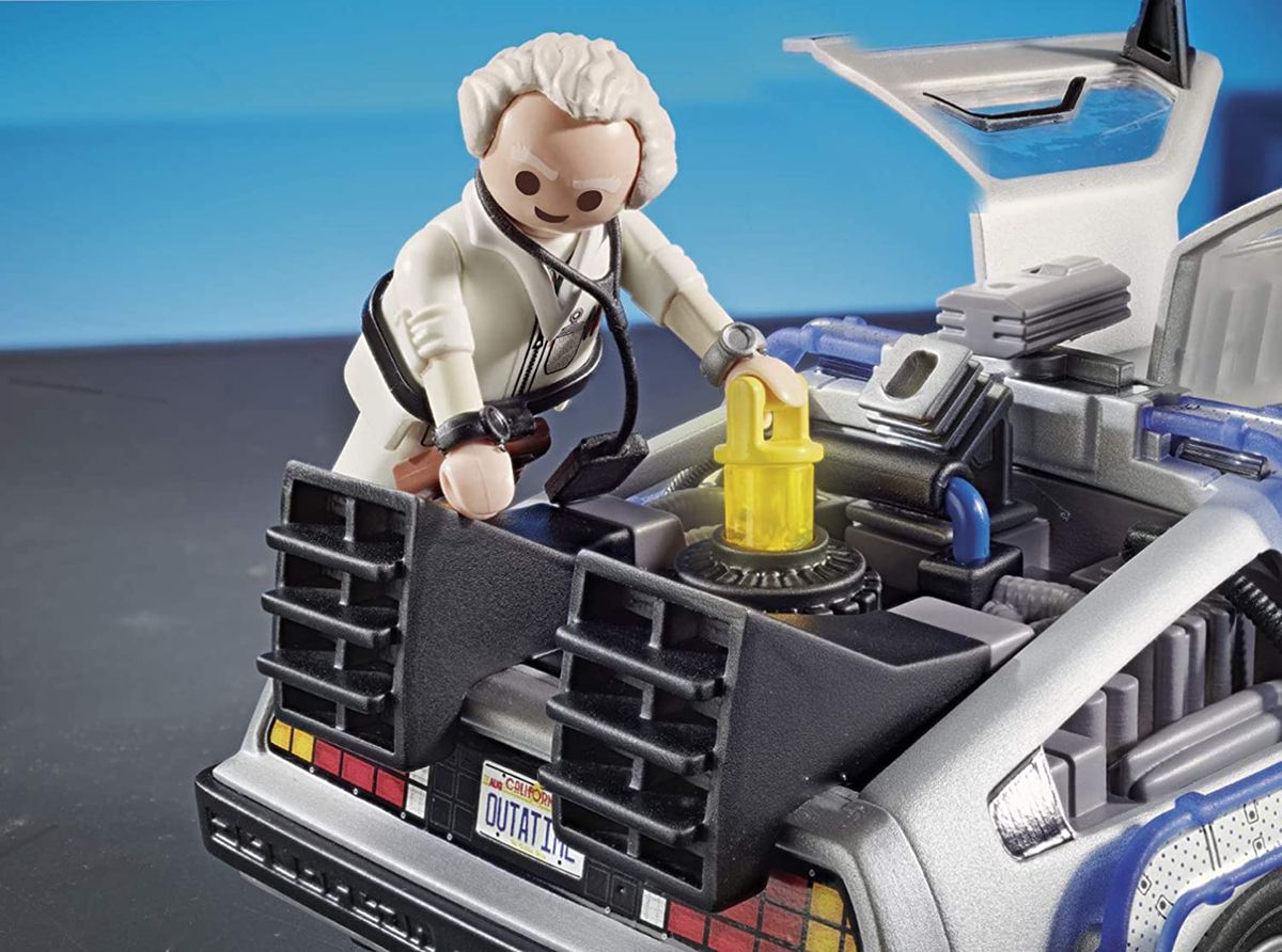 Playmobil's Back to the Future DeLorean set.
