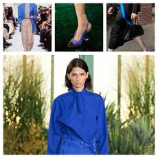 cobalt blue on the runway