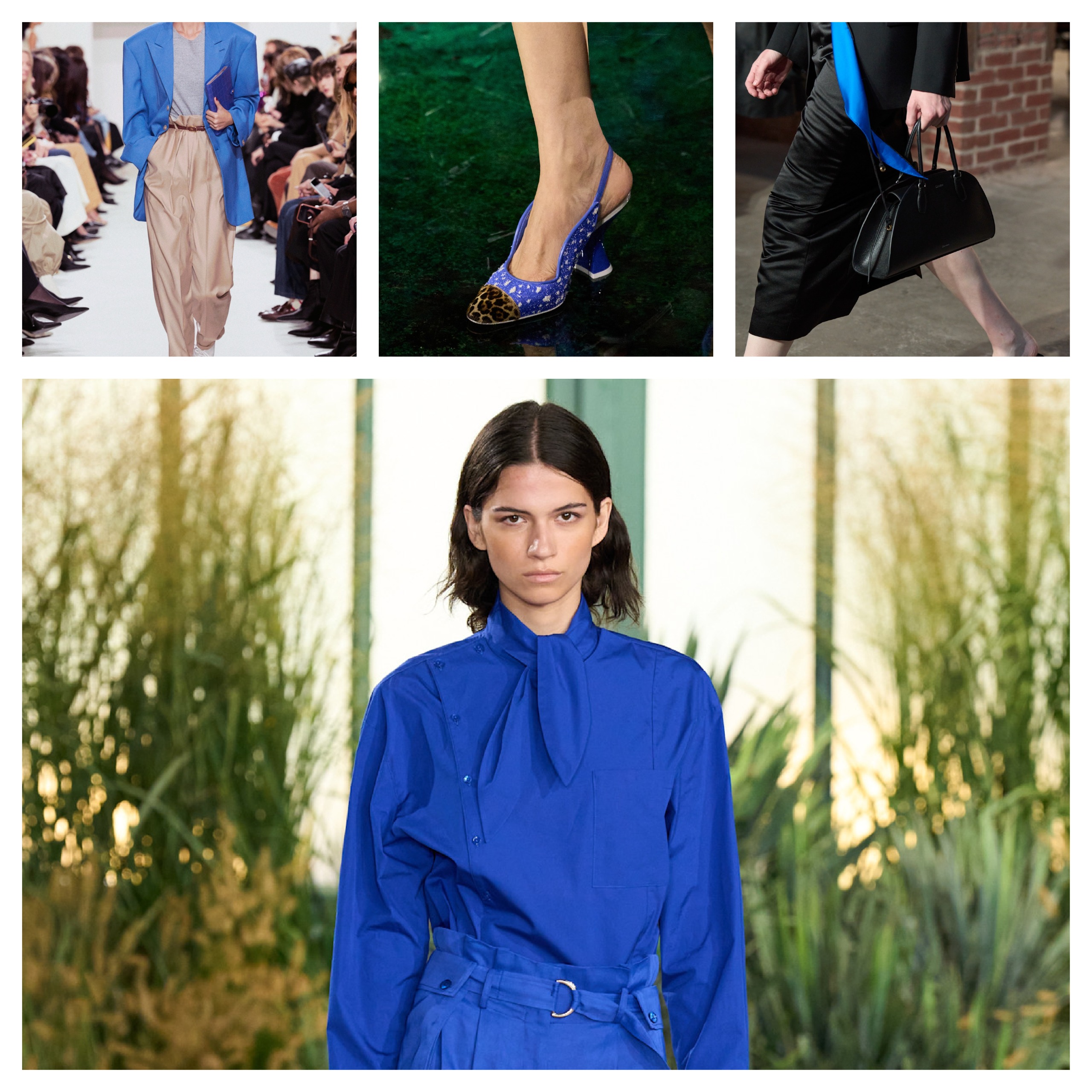 cobalt blue on the runway