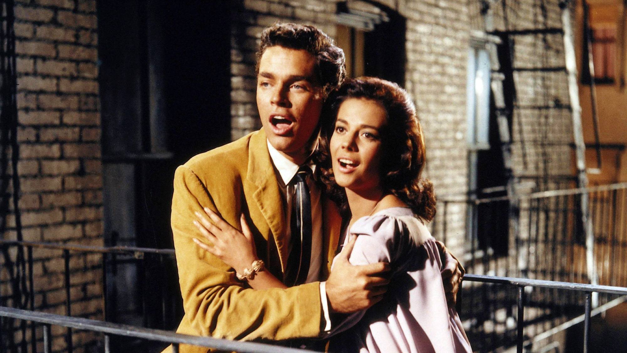 Richard Beymer as Tony and Natalie Wood as Maria in West Side Story