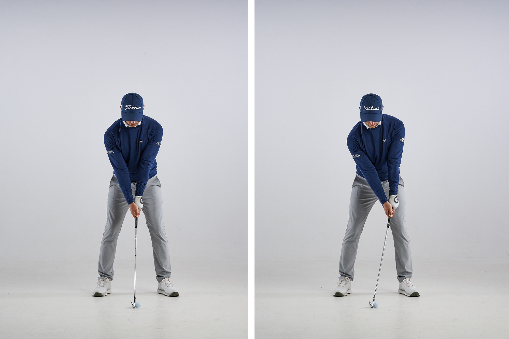 Alex Buckner with no shaft lean and optimal shaft lean