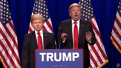 Donald Trump and Little Donald on The Tonight Show