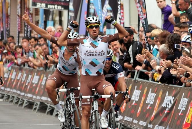 Lloyd Mondory (Ag2r), winner of the fourth stage of the Vuelta a Burgos