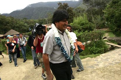 Bolivian President Evo Morales wins third term