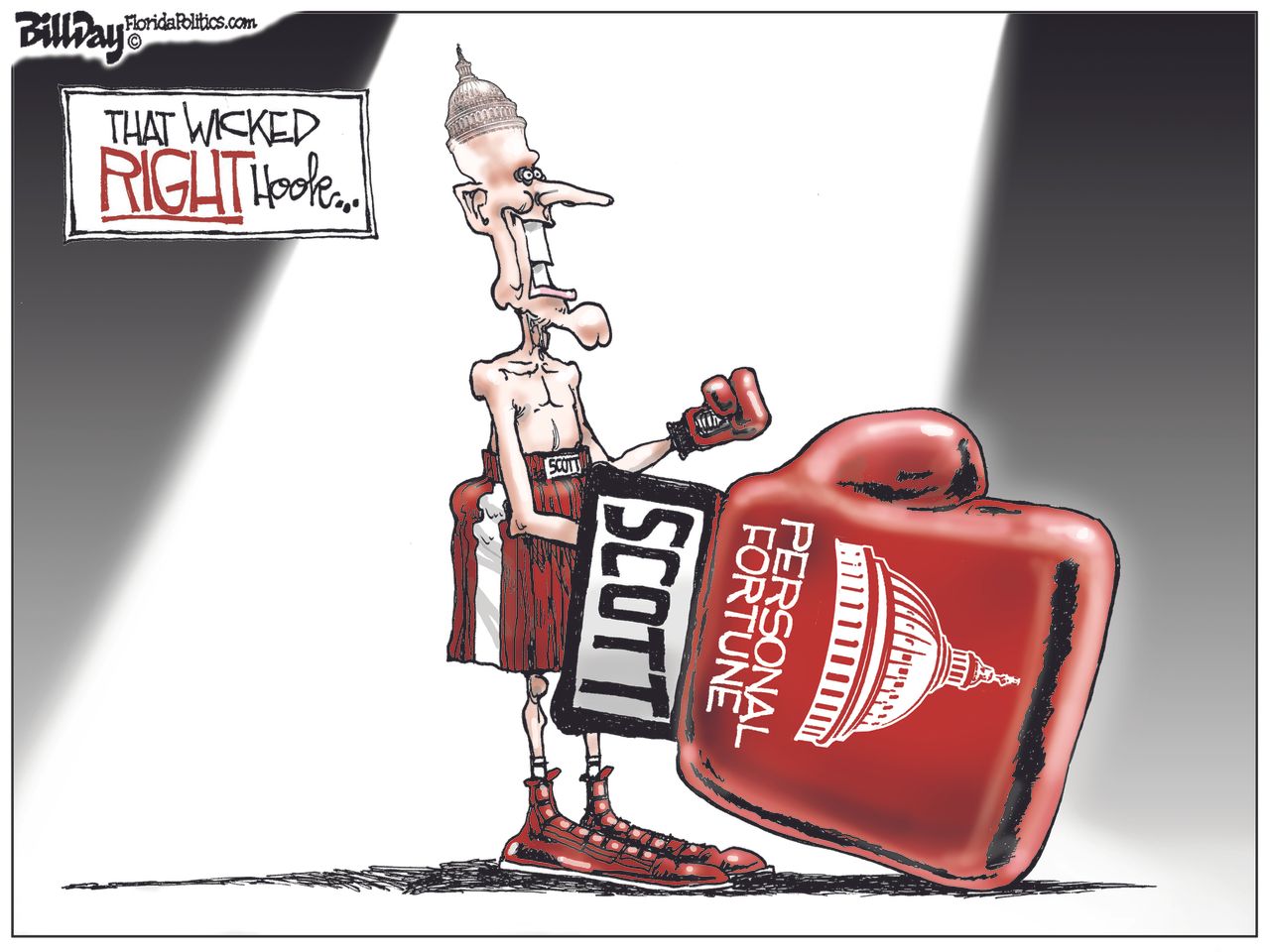 Political cartoon U.S. Rick Scott Florida elections senate