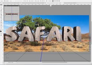 safari in 3D space in Photoshop