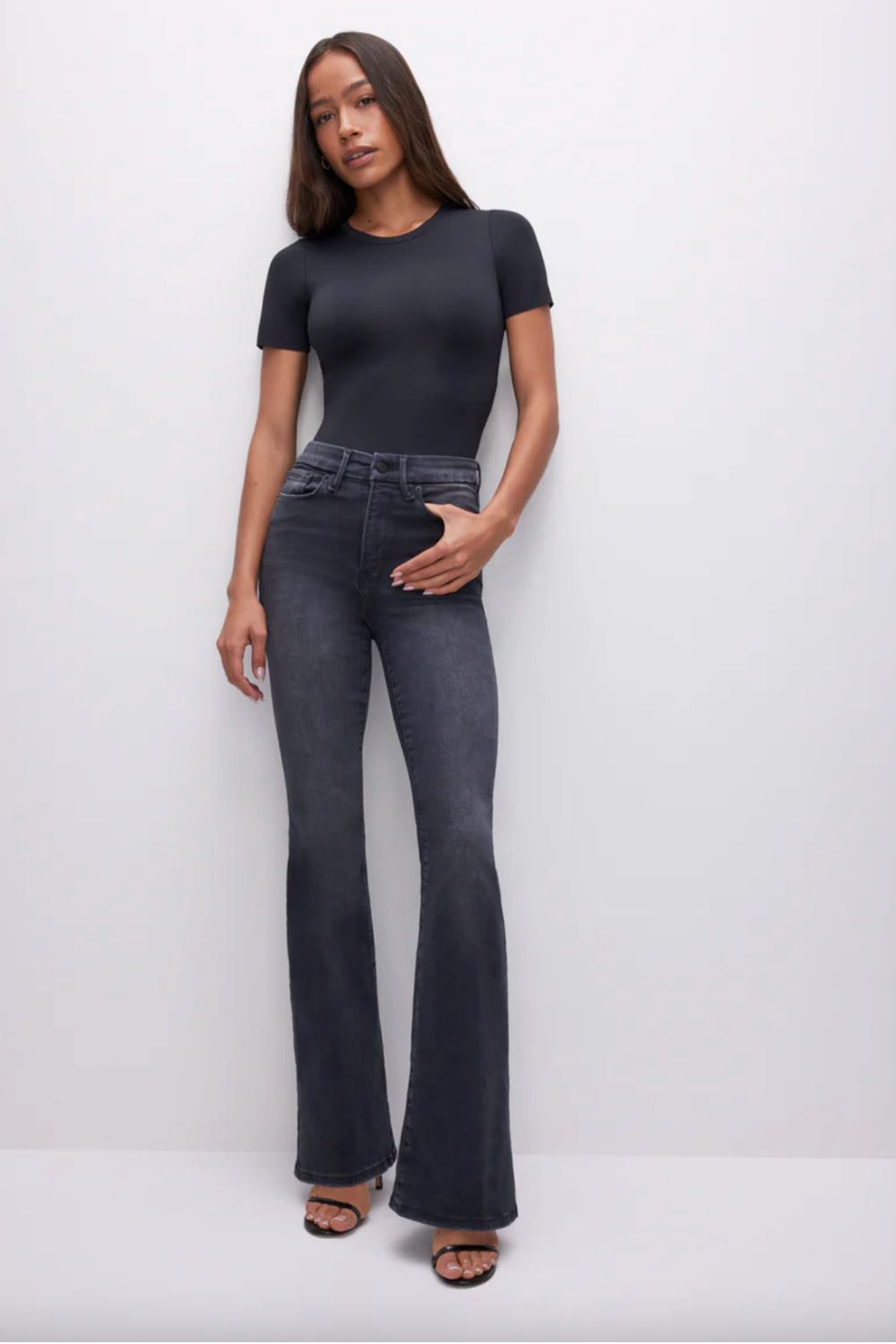 Good American Always Fits Good Legs Flare Jean