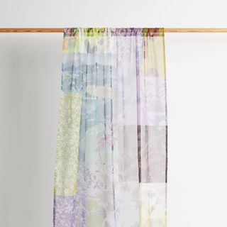 patchwork sheer curtains
