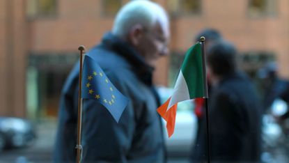 Ireland/EU flags