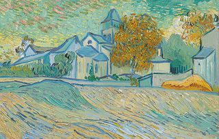 Vincent Van Gogh's Vue de l’asile et de la Chapelle St Paul de Mausole (Saint-Rémy)