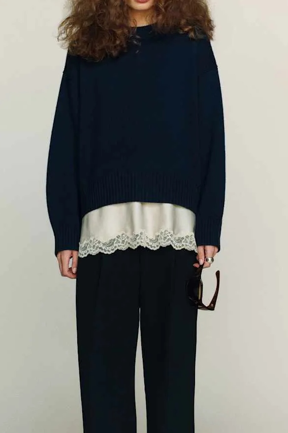 Reformation, Cove Cashmere Oversized Crew