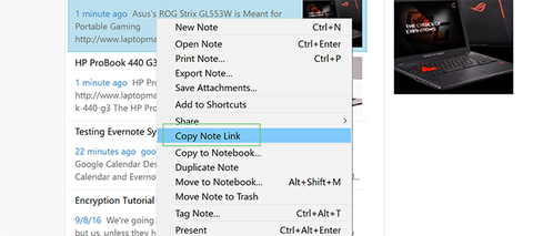 How to Link or Merge Notes Together in Evernote | Laptop Mag