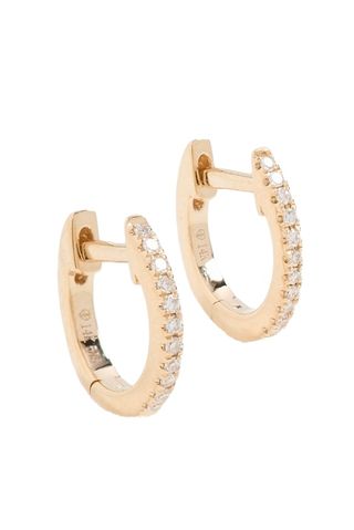 By Adina Eden by Adina Eden Fine Diamond 14k Huggie Earrings