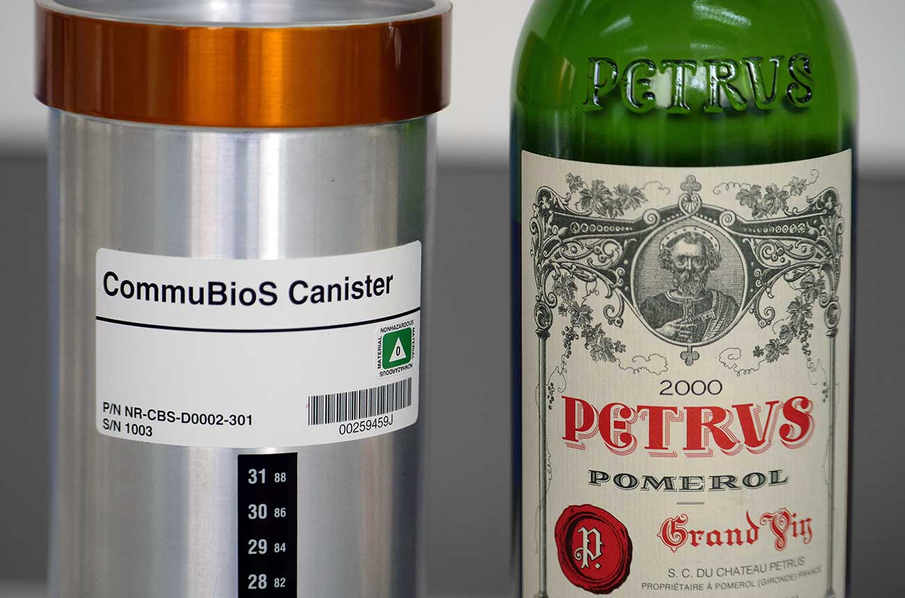 petrus 2000 wine was sent to space in canisters