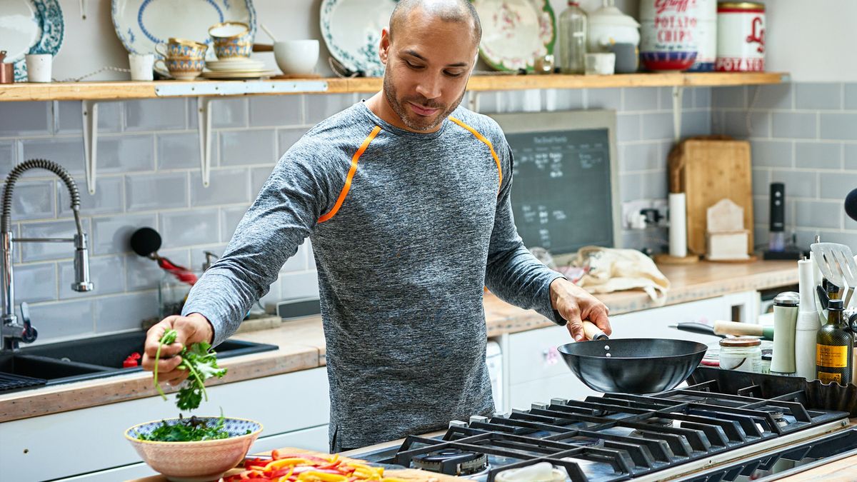 Man cooking