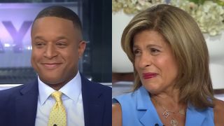 Craig Melvin and Hoda Kotb appear on The Today Show