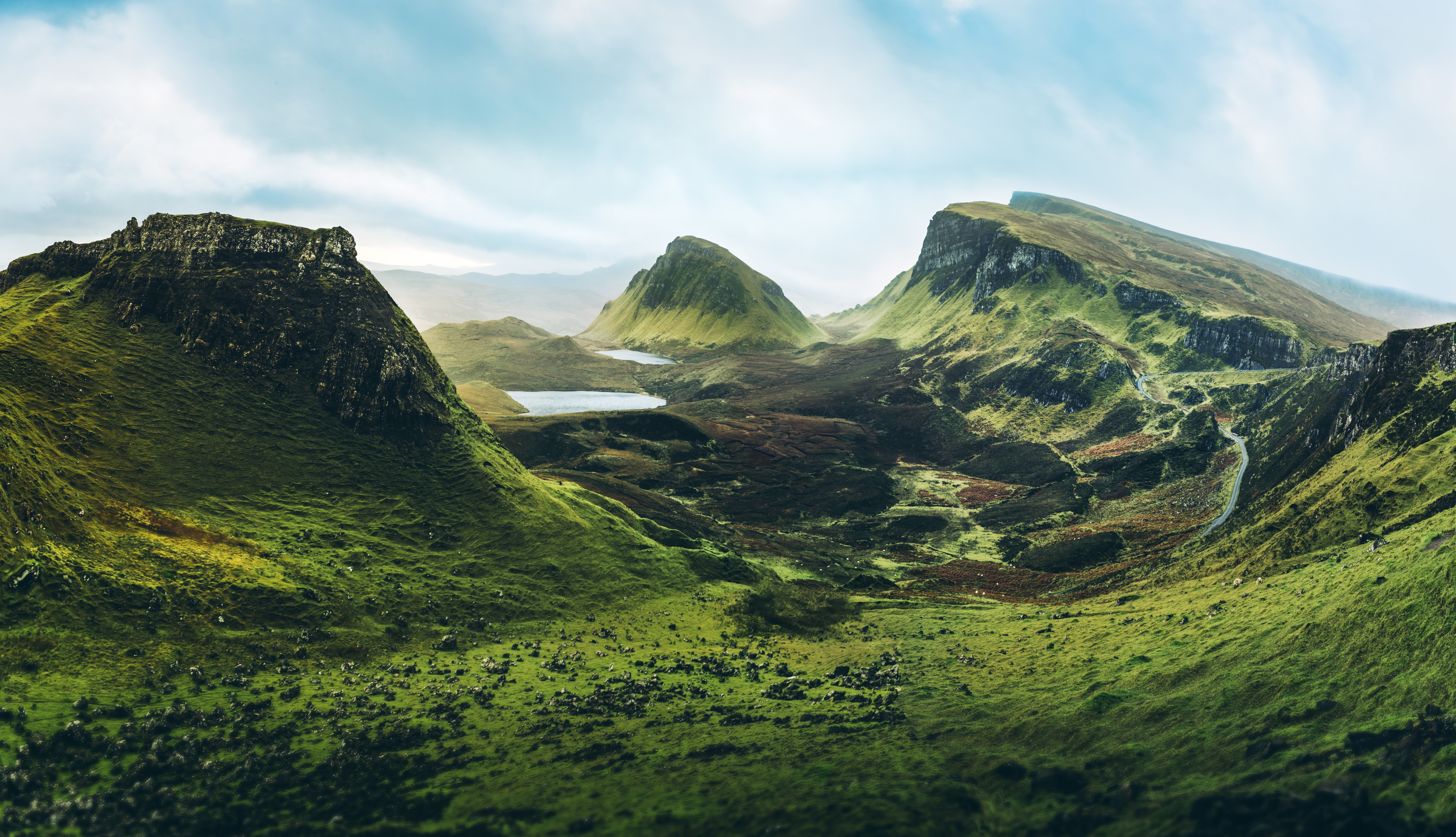 Dramatic and green Scottish landscape