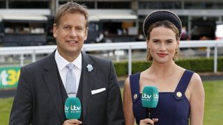 ITV Racing presenters in their finery ahead of the 2000 Guineas 2022