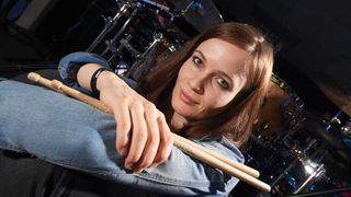 Anika Nilles at her kit, 2015