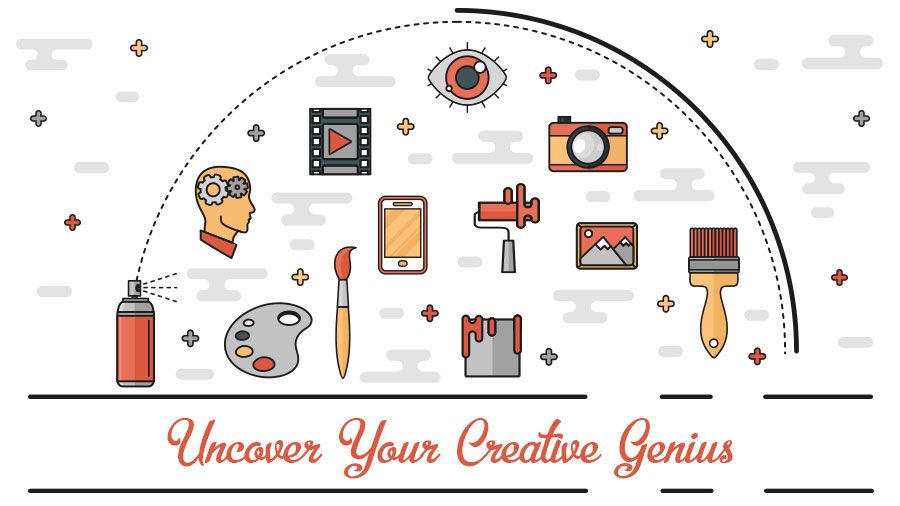 Unlock your creative genius infographic header