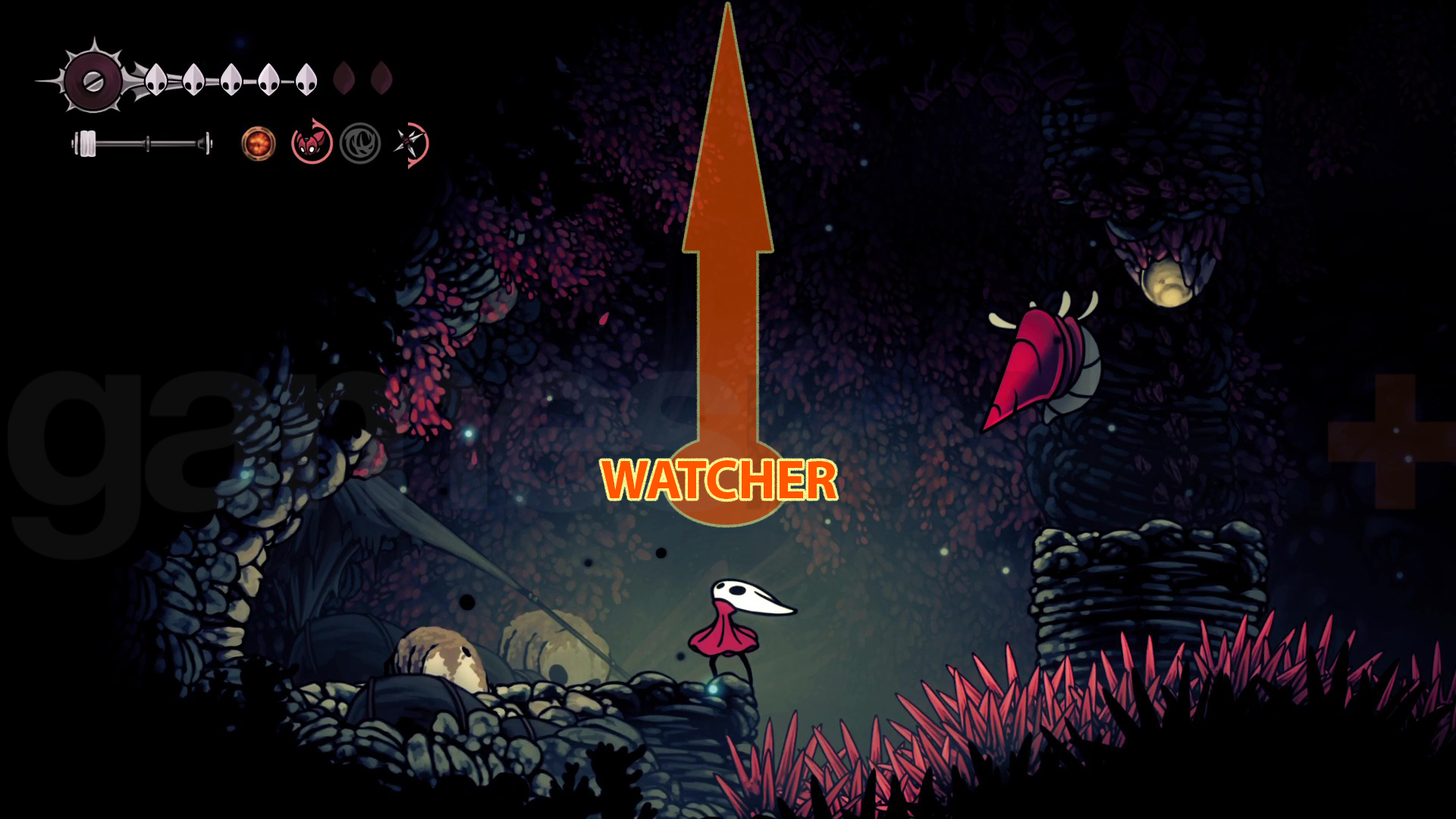 Hollow Knight Silksong Watcher at the Edge location