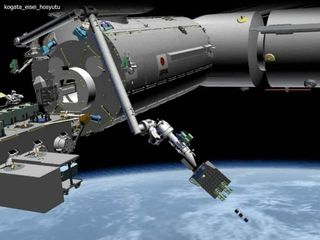 A Small Satellite Orbital Deployer is to be used from Japan's Kibo module to deploy a set of cubesats.
