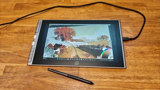 XPen Artist 12 (3rd gen) review: tablet on a wooden table