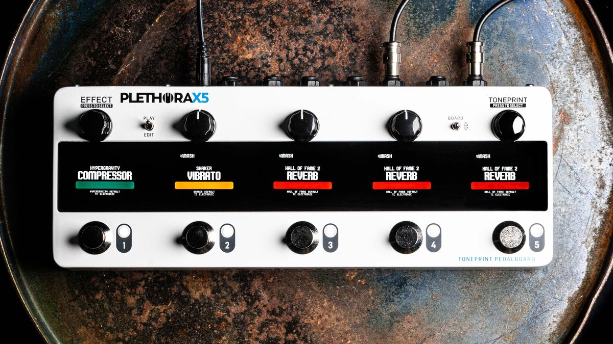 TC Electronic's new Plethora X5 will give you 127 pedalboards in