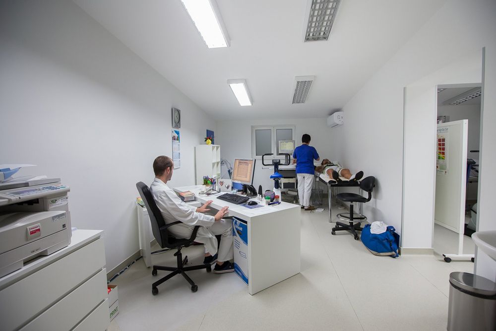 At the start of Peter Sagan's medical examination