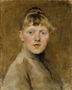 Helene Schjerfbeck, Self-portrait, 1884-85. Oil on canvas, 50 x 41 cm. Friends of Ateneum Collection. Finnish National Gallery / Ateneum Art Museum; photo: Hannu Aaltonen