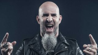 Anthrax guitarist Scott Ian against a black background