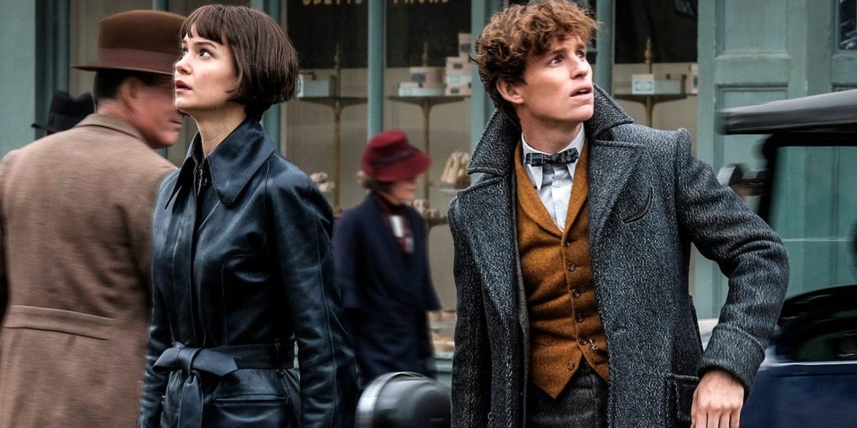Eddie Redmayne and Katherine Waterston in Fantastic Beasts 2: The Crimes of Grindlewald