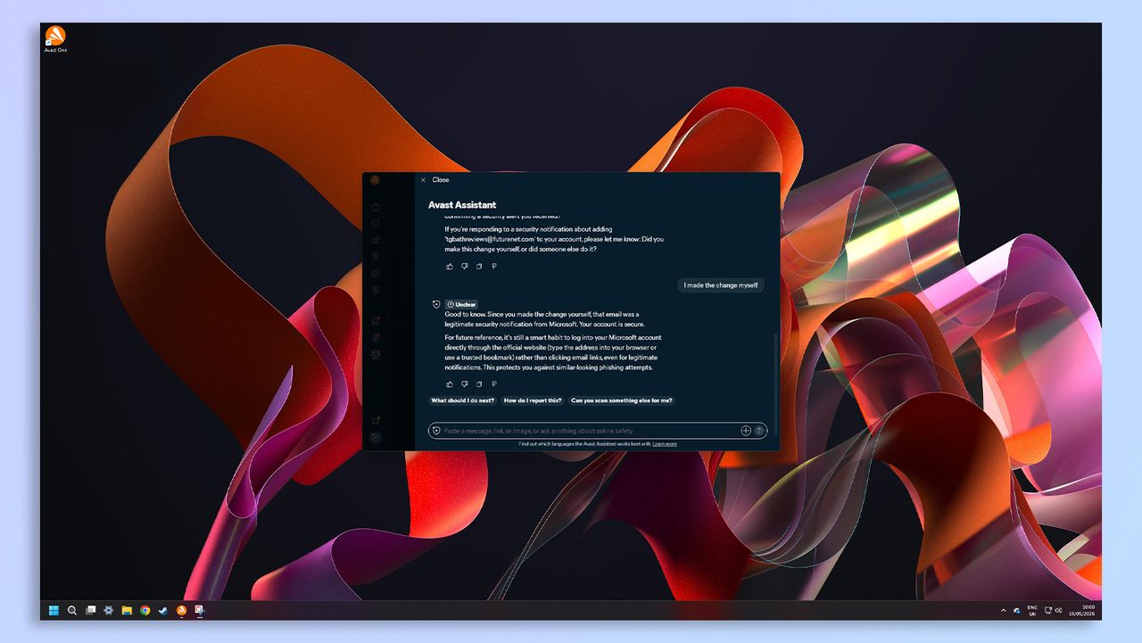 Avast One antivirus software screenshot