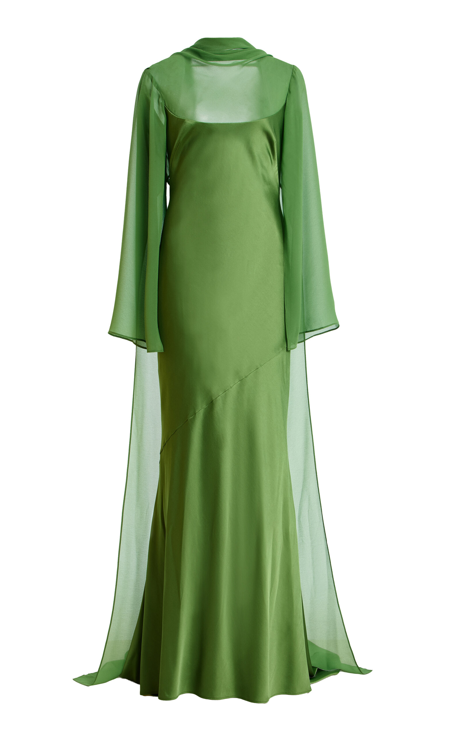 Devlyn Sheer-Overlay Gown Exclusive