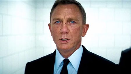 Daniel Craig's James Bond looking emotional in No Time to Die