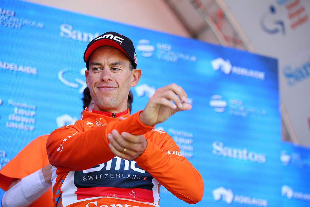 Richie Porte (BMC) pulling on ochre for the first time