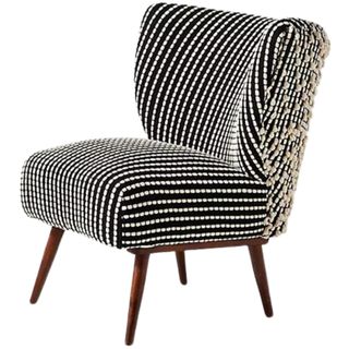 Anthropologie Chunky Woven Petite Accent Chair