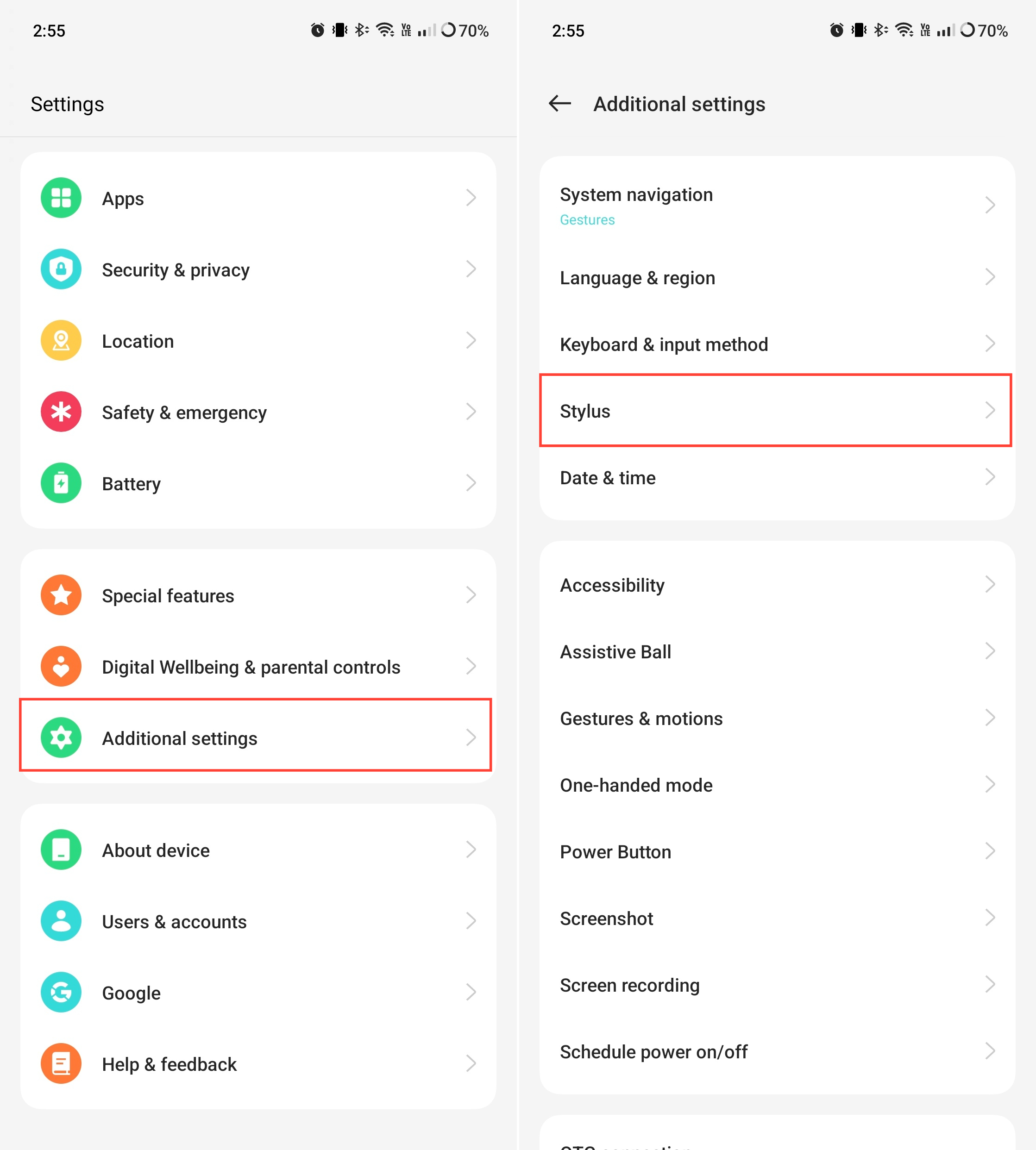 Customize OPPO Pen Settings with OnePlus Open