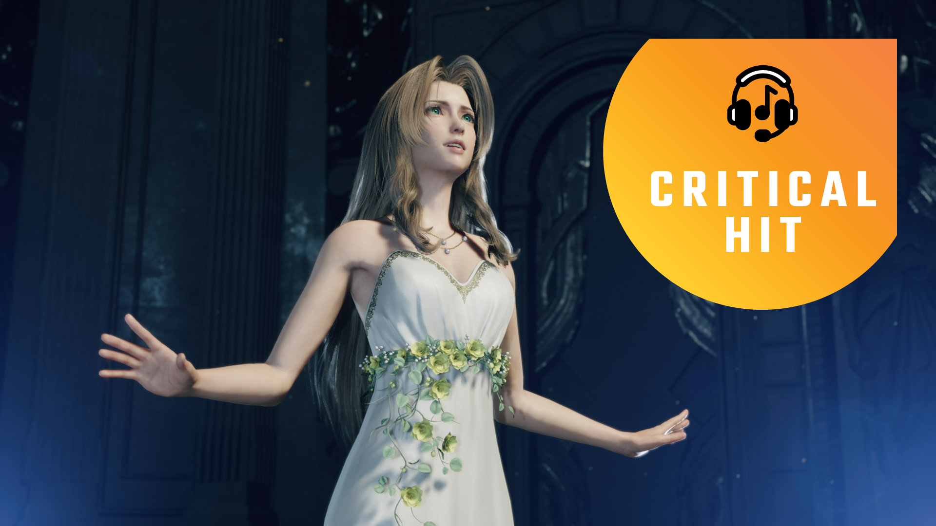 Aerith singing in Final Fantasy 7.