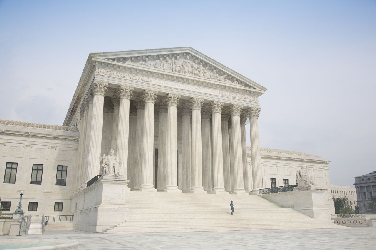 U.S. Supreme Court building from left side