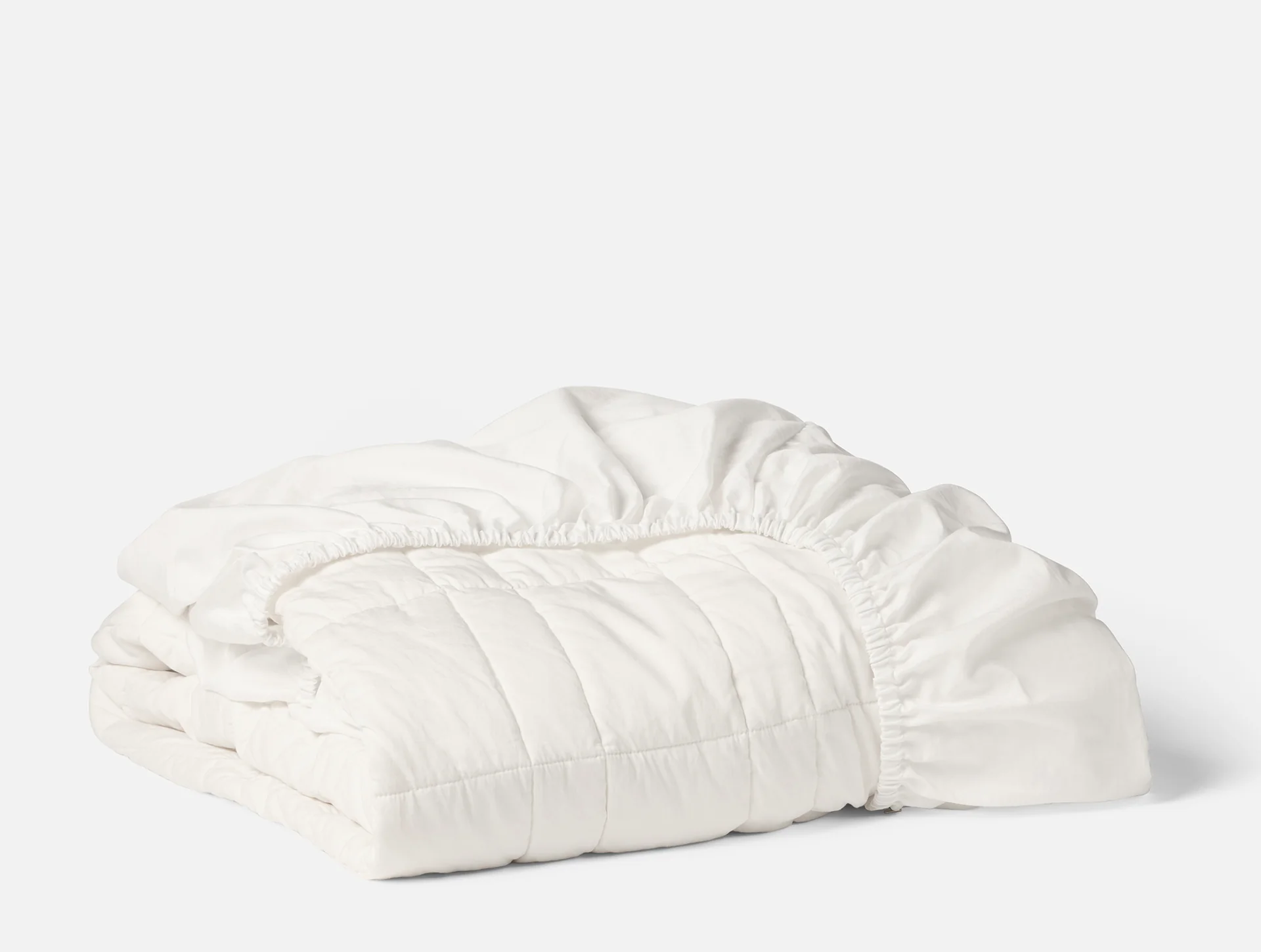 Coyuchi ruffle edge mattress pad