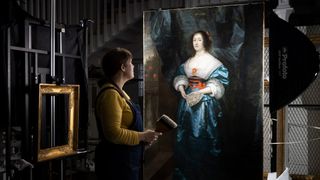 English Heritage conservation of Diana Cecil portrait